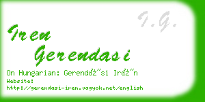 iren gerendasi business card